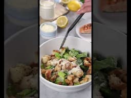 Salmon Caesar Salad with MOWI Atlantic Salmon 🥗 | Easy, Protein-Packed Meal in Minutes
