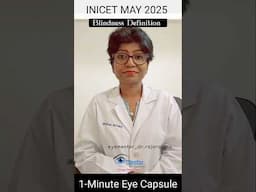 INICET MAY2025 RECALL CAPSULES with Dr.Rajarathna | Your EyeMentor| BLINDNESS| NPCBVI