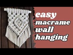 Easy Macrame Wall Hanging For Beginners | New Mini Design!