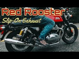 Red Rooster Slip-On Exhaust Review | Upgrading The Exhaust On A Royal Enfield Continental GT