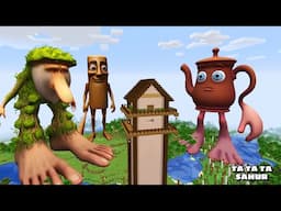 SURVIVING FROM TA TA TA SAHUR & FRIENDS in Minecraft - Gameplay - Coffin Meme