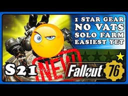 Fallout 76: 1 Star Beginner Edition Raid Guardian EN06 Easy Solo. Stage 1 Raid Farming. 4 Star Farm.