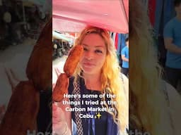 What I Tried At Cebu's Carbon Market  🇵🇭 #shorts