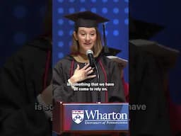 "We have supported and believed in each other" – Wharton EMBA student graduation speech