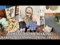 SPRING HOMEMAKING 2025/COZY SPRING DECOR + HEALTHY BANANA MUFFIN RECIPE/SIMPLE SPRING DAYS AT HOME