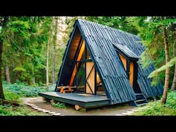 Man Built a STUNNING Wood Cabin in the Wilderness ! By @ferincishin