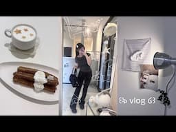 mini vlog: 1人でカフェ、友達と韓国料理 in 大阪 ໒꒱· japan vlog, osaka cafe, korean food, angel core