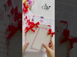 handmade Scrapbook ideas - birthday card ideas  paper craft anniversary scrapbook ideas #shorts