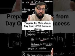 Prepare for Mains from Day One - UPSC Success Mantra#iaspreparation #upsc #ias
