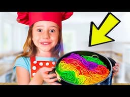 Nastya apprend à faire de la glace et des nouilles