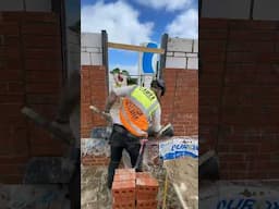 Consistency is key #bricklaying #brickwork #bricklayerlife