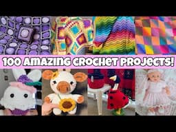100 Amazing Crochet Projects! This Video Will Get You Inspired! #crochet