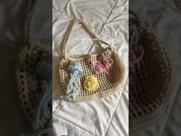 crochet ocean beach bag 🐚🌊 #crochetaesthetic #crochetsummerinspo #crochetinspo
