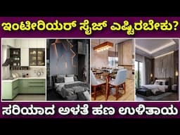 Interior sizes, cost material details, interior design in kannada, interior designer near me