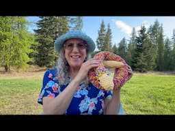 My First Amigurumi!!!❣️ #sarathesnake #cinnamonstitches