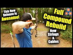 Full Compound Bow Setup | New Strings, Cables, Timing, Peep, Paper Tune