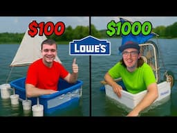 $100 vs $1000 Lowe's Boat Build Challenge