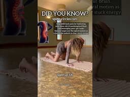 It’s prana and fascia 👁️ spine circles are great for activating chi! Share with a friend ;) #yoga