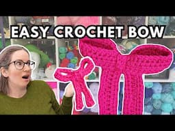 2 EASY Crochet Bow for Beginners