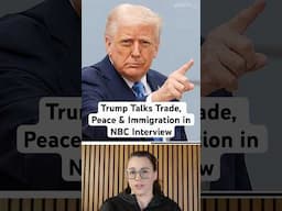 Trump Talks Trade, Peace & Immigration in NBC Interview #verity #news #trump #media #fyp #explore