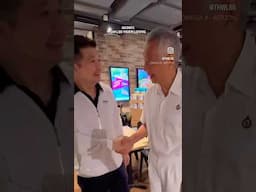 I had a SHOCKING exchange with SM Lee #smleehsienloong #smlee #leehsienloong #handshake #givethanks