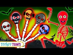 🔴 Crazy Skeletons Finger Family Collection And Skeletons Song By Teehee Town