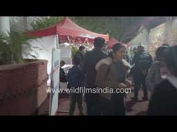 Evening crowd of visitors at Saras Food Festival New Delhi