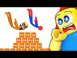 The FUNNIEST Italian Brainrot VS Spiderman Obstacle Ragdolls