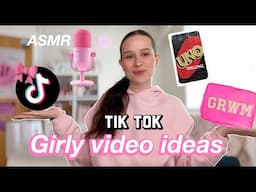 +30 video ideas for Tik Tok | GRWMs, Skincare challenges & more
