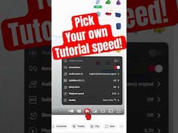Ultimate Tinkercad Tip! Pick your own Tutorial Speed #hack