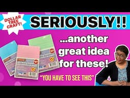 COOL MINI NOTEPAD PROJECT!  Super Easy Dollar Tree Craft! CHECK IT OUT!
