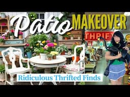 Outdoor Makeover with Ridiculous Thrift Store bargains