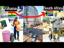 TRAVEL VLOG: Fly with me to South Africa 🇿🇦 - Accra airport, Sandton city & more| Ohhyesafrica