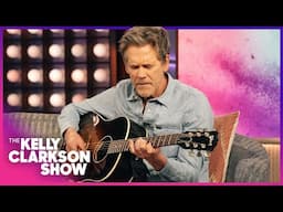 Kelly Clarkson SURPRISES Kevin Bacon With Impromptu Guitar Challenge