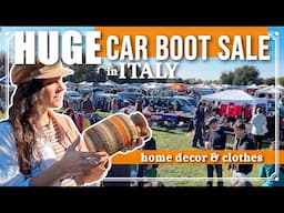 TRUE BARGAINS at this Italian CAR BOOT SALE!!! | Flea market shopping + HAUL