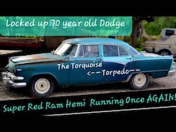 First Signs of Life from this 70 year old Dodge Super Red Ram Hemi Stayin Alive 1955 Dodge pt II
