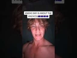 ANZAC DAY IS FOR THE ANZACS!!!