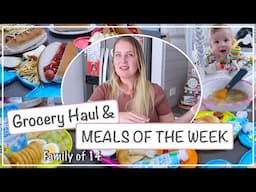UNDER $200 Large Family Grocery Haul *MEALS OF THE WEEK INCLUDED*