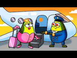 Don't Miss Your Flight! Funny Ava and Cado's Vacation Saga by Avocado Family 🥑🤣
