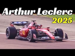 Test day for Arthur Leclerc driving the Ferrari SF-23 F1 at the Pista di Fiorano - June 5, 2025