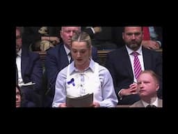 Rosie Wrighting MP asks a question about epilepsy during Prime Minister's Questions.
