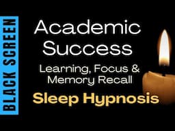 Sleep Hypnosis for Deep Learning,  Memory Academically | Black Screen | Absorb Knowledge & Recall wi