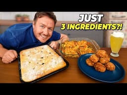 3 Course Meal & Drink with Only 3 Ingredients – Featuring Cheeseburger Pasta Bake