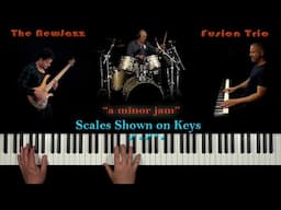 A Funky Modal Jazz Fusion Jam (observe all the thrilling scales in use on the keys)