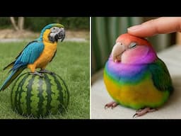 Smart And Funny Parrots Parrot Talking Videos Compilation (2025) - Cute Birds #26