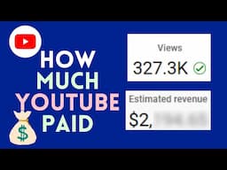 How much YouTube Paid me for 300k view in one month (Make Money Online 2023)
