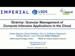NSDI '25 - GRANNY: Granular Management of Compute-Intensive Applications in the Cloud