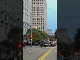Cops Direct Traffic At Federal Building - Seattle ICE Protests