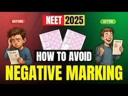 How to avoid NEGATIVE MARKING in NEET 2025 🔥 | #neet #neet2025 #update