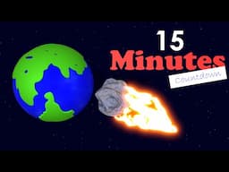 15 Minutes Counter | 15 Minutes Timer |  15 MINUTE ASTEROID THREAT Themed Countdown